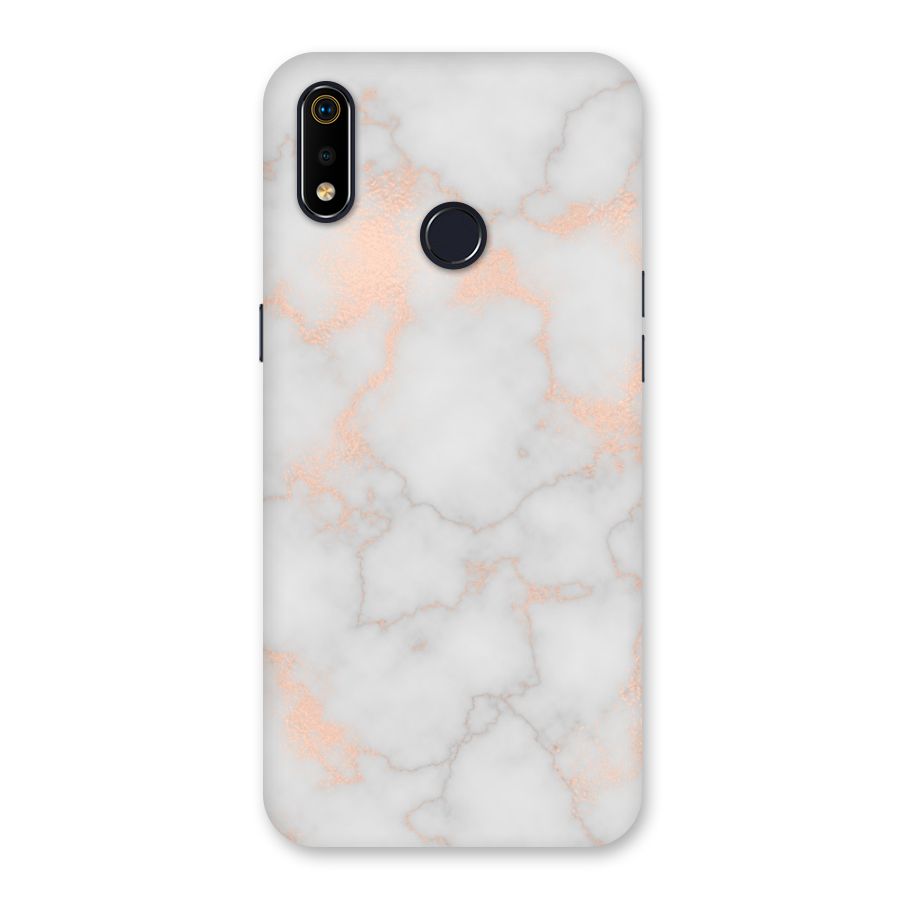 RoseGold Marble Back Case for Realme 3i