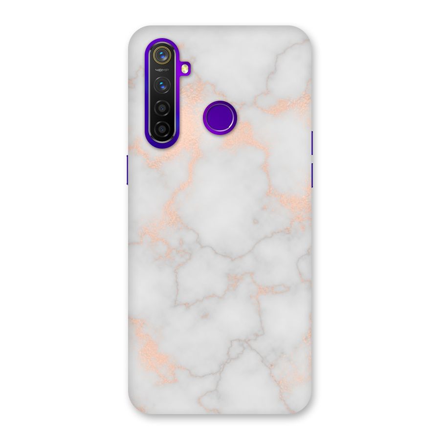RoseGold Marble Back Case for Realme 5 Pro