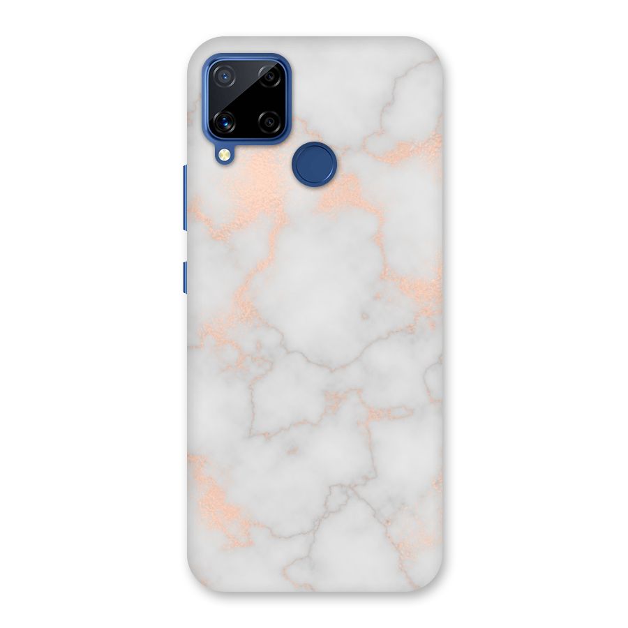 RoseGold Marble Back Case for Realme C15