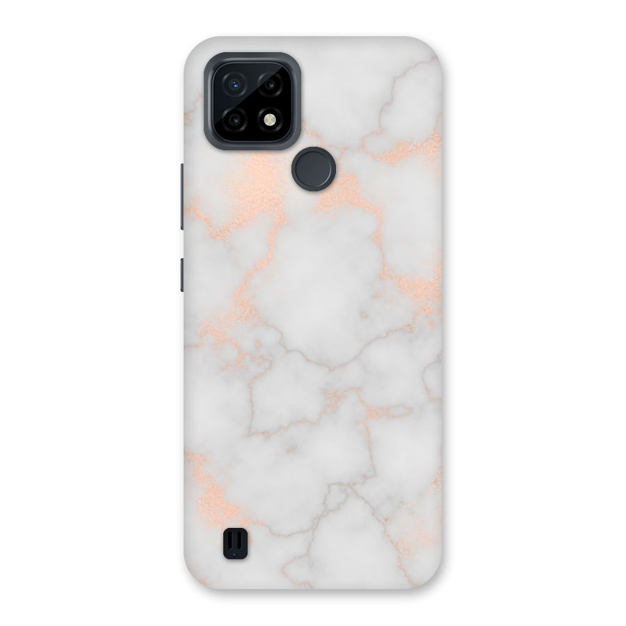 RoseGold Marble Back Case for Realme C21