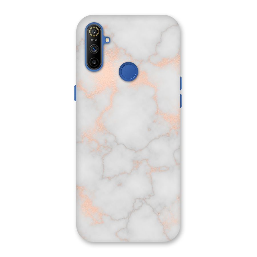 RoseGold Marble Back Case for Realme Narzo 10A