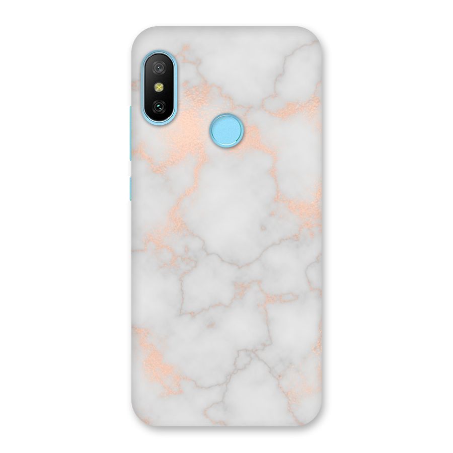 RoseGold Marble Back Case for Redmi 6 Pro
