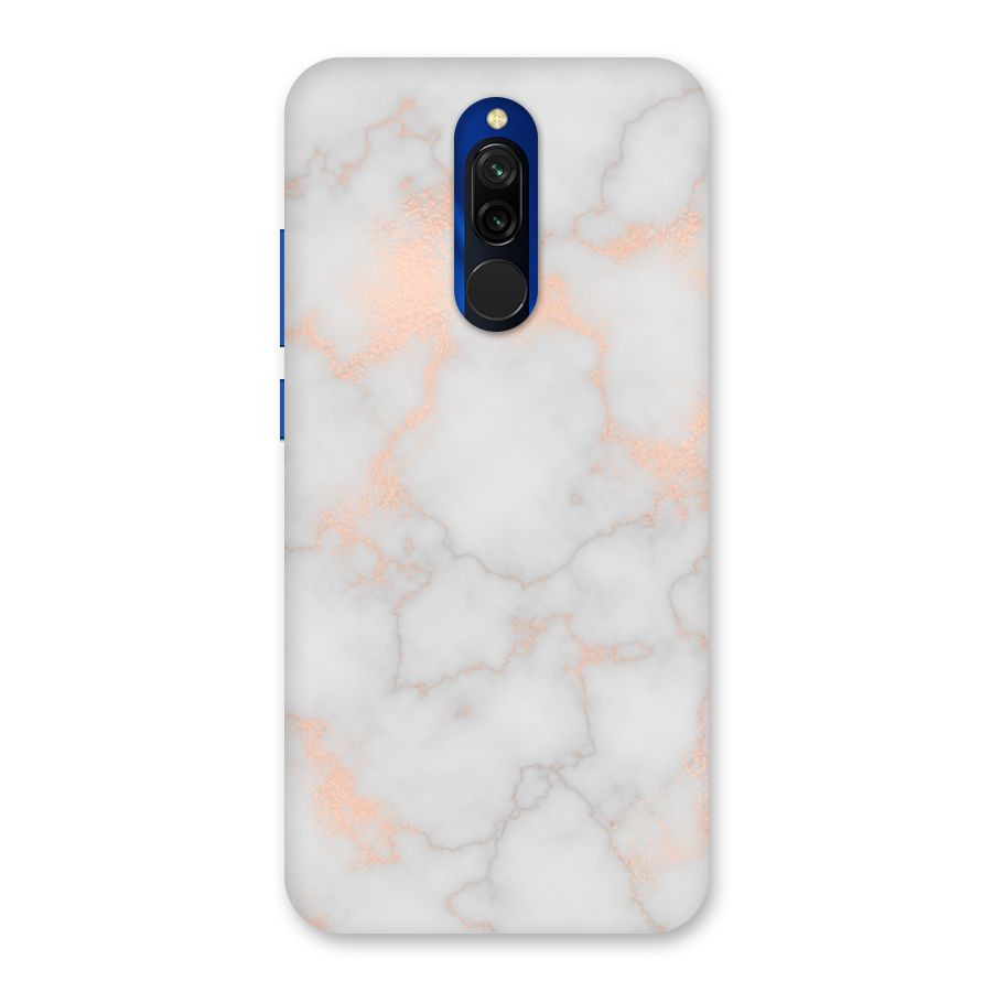 RoseGold Marble Back Case for Redmi 8
