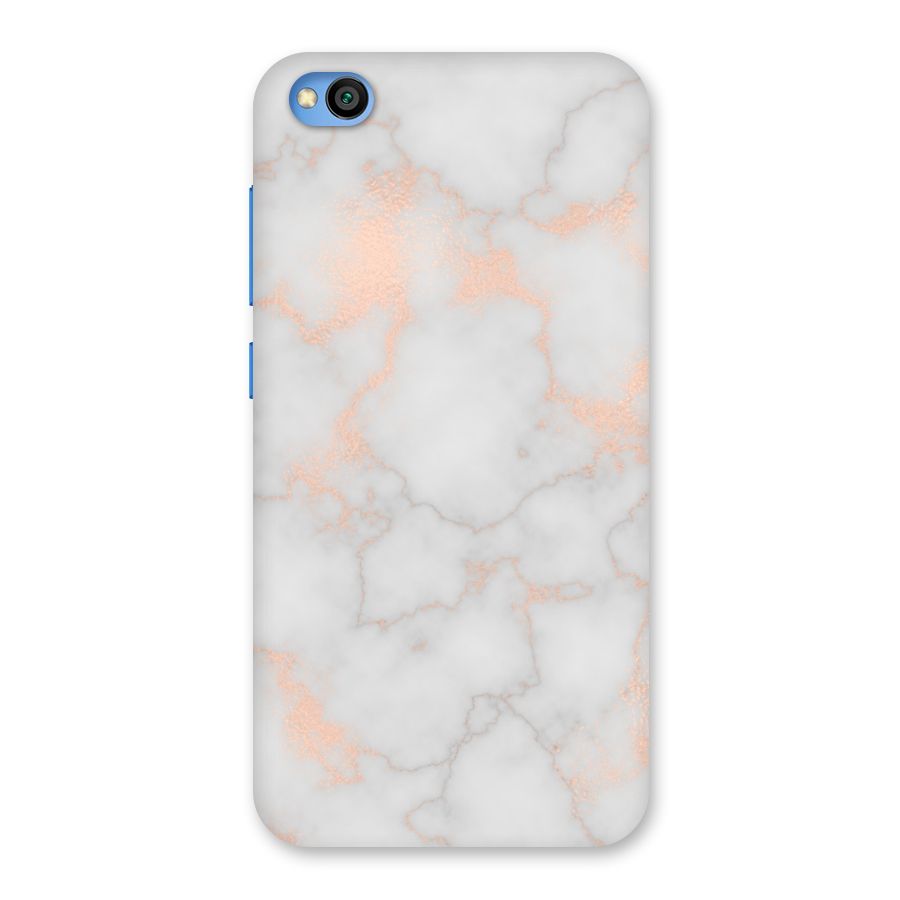 RoseGold Marble Back Case for Redmi Go