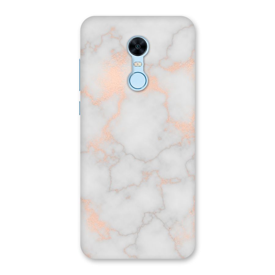 RoseGold Marble Back Case for Redmi Note 5