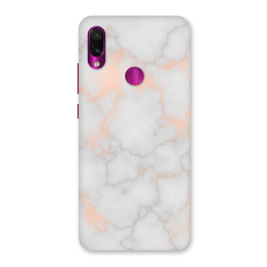 RoseGold Marble Back Case for Redmi Note 7 Pro