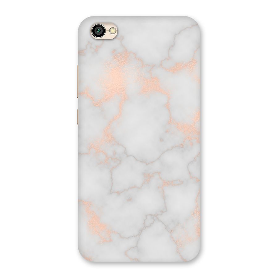 RoseGold Marble Back Case for Redmi Y1 Lite