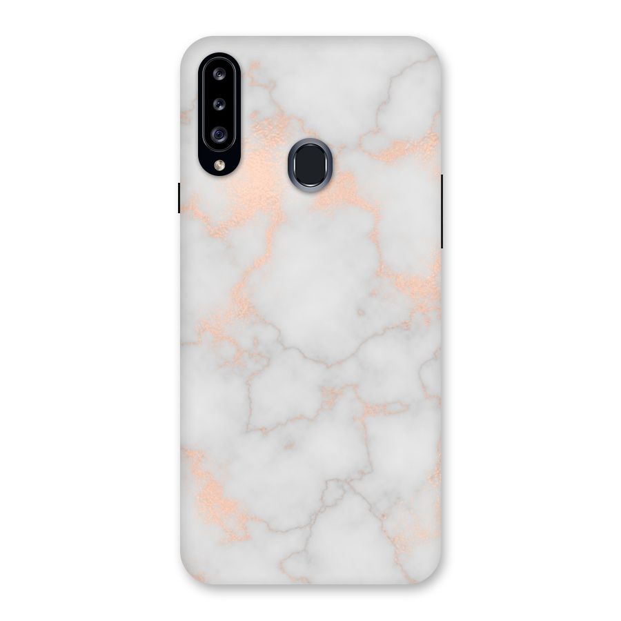 RoseGold Marble Back Case for Samsung Galaxy A20s