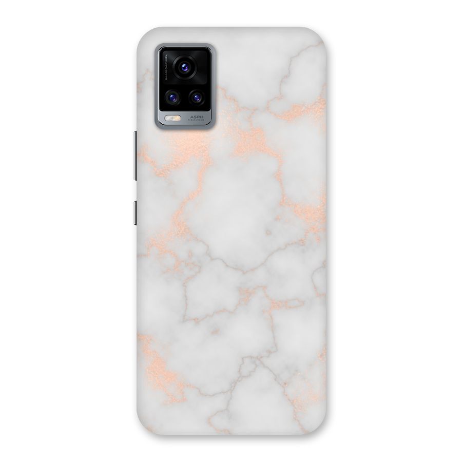 RoseGold Marble Back Case for Vivo V20