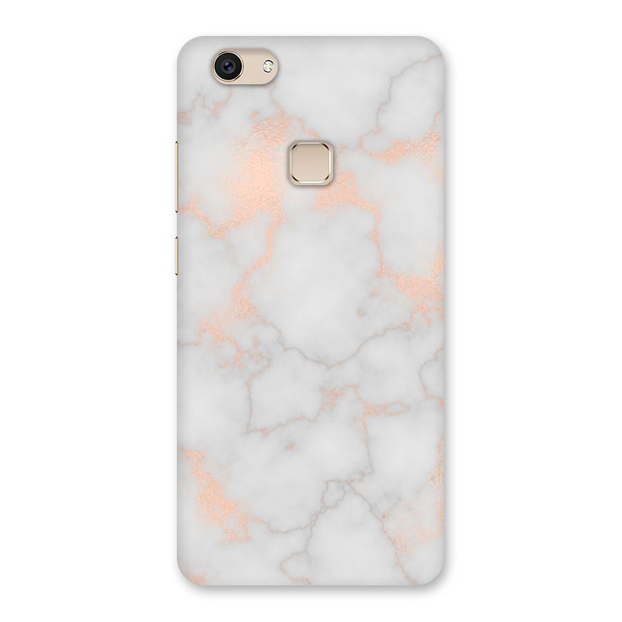 RoseGold Marble Back Case for Vivo V7