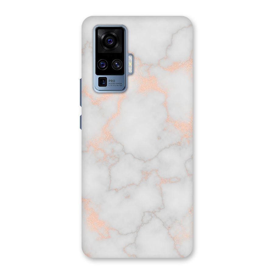 RoseGold Marble Back Case for Vivo X50 Pro