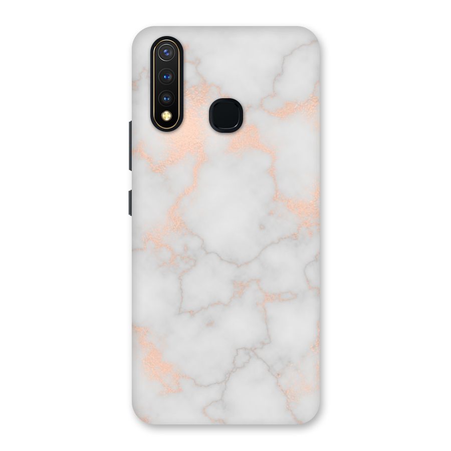RoseGold Marble Back Case for Vivo Y19