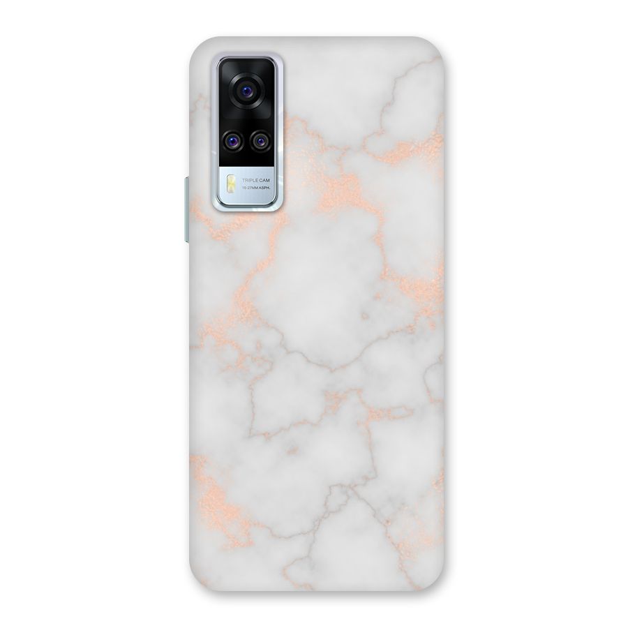 RoseGold Marble Back Case for Vivo Y31