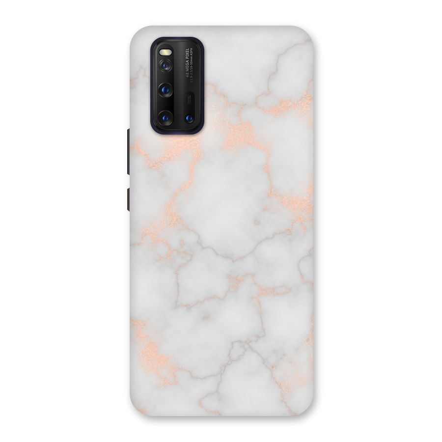 RoseGold Marble Back Case for Vivo iQOO 3