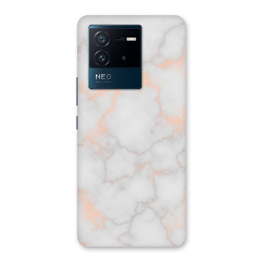 RoseGold Marble Back Case for Vivo iQOO Neo 6 5G
