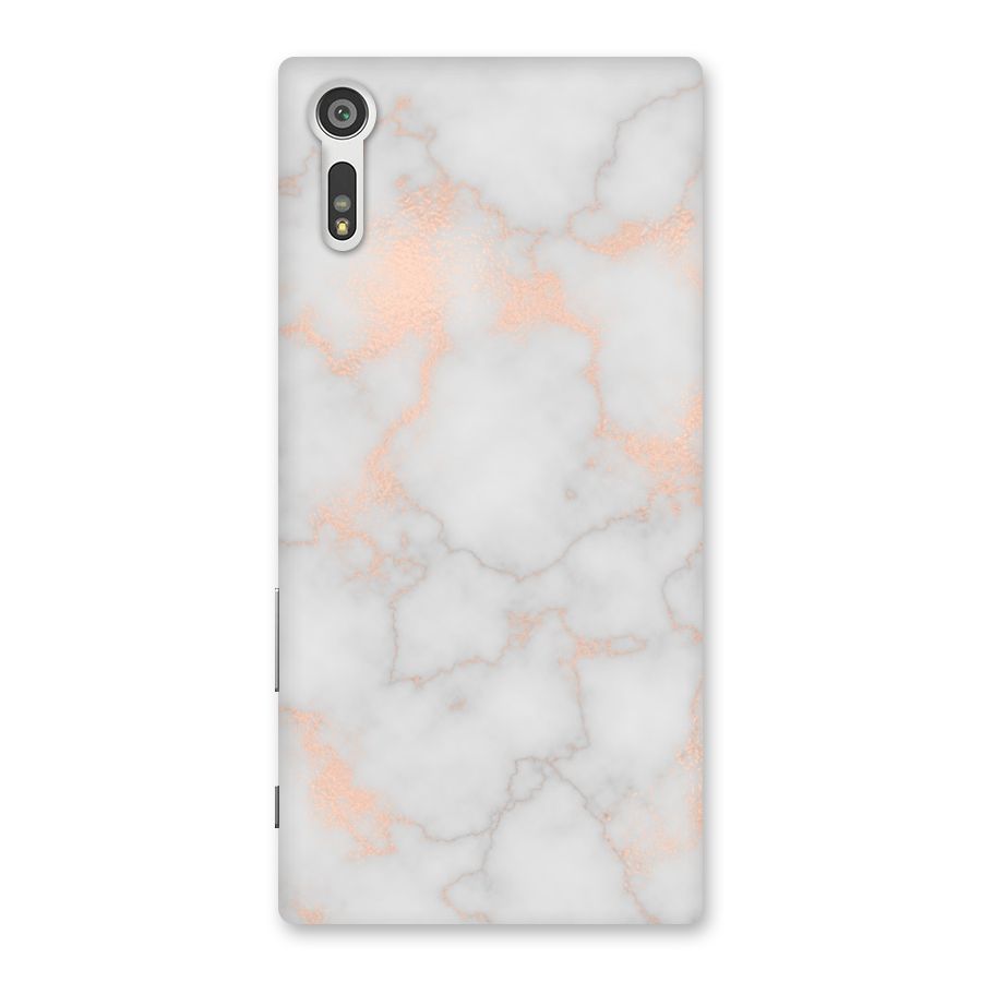 RoseGold Marble Back Case for Xperia XZ