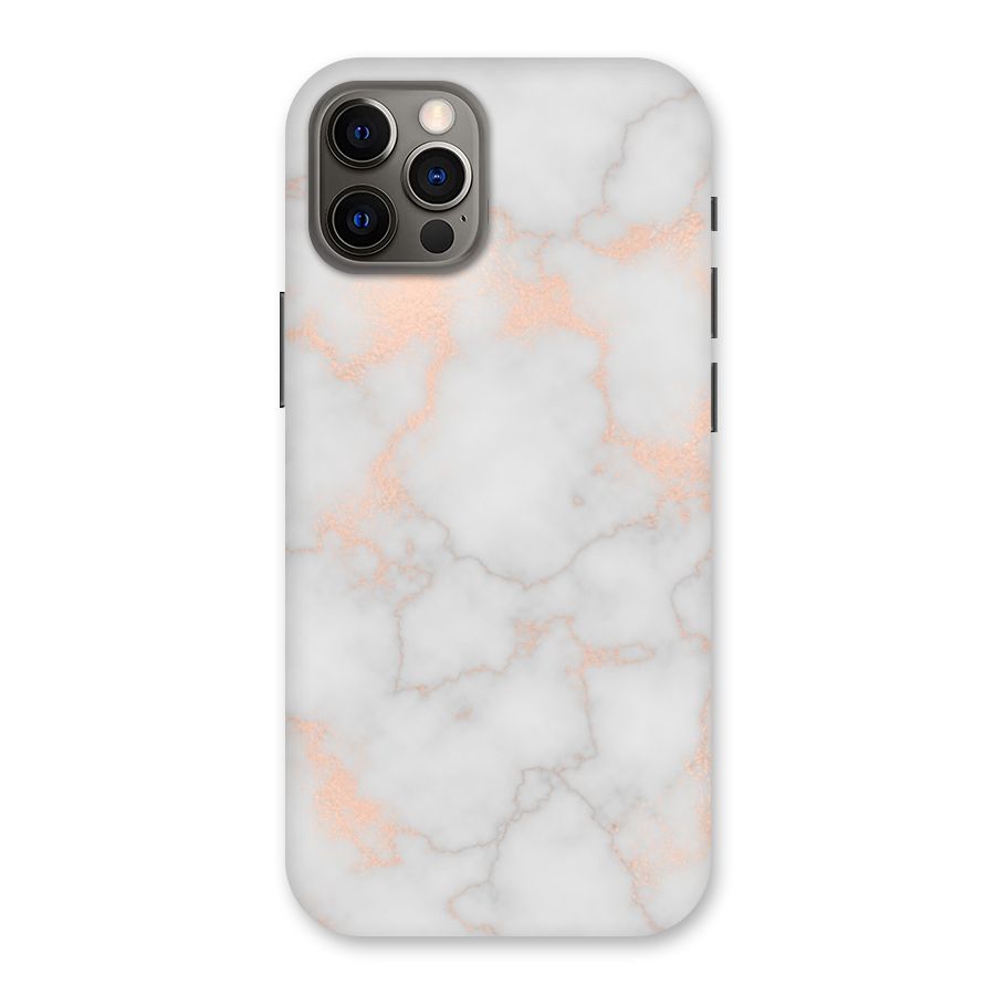 RoseGold Marble Back Case for iPhone 12 Pro