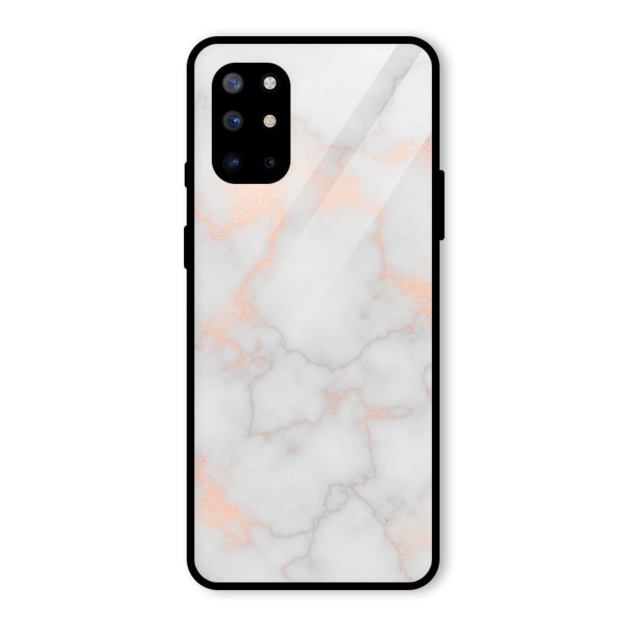 RoseGold Marble Glass Back Case for OnePlus 8T