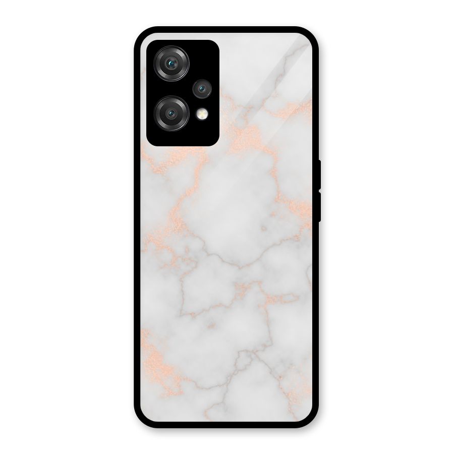 RoseGold Marble Glass Back Case for OnePlus Nord CE 2 Lite 5G