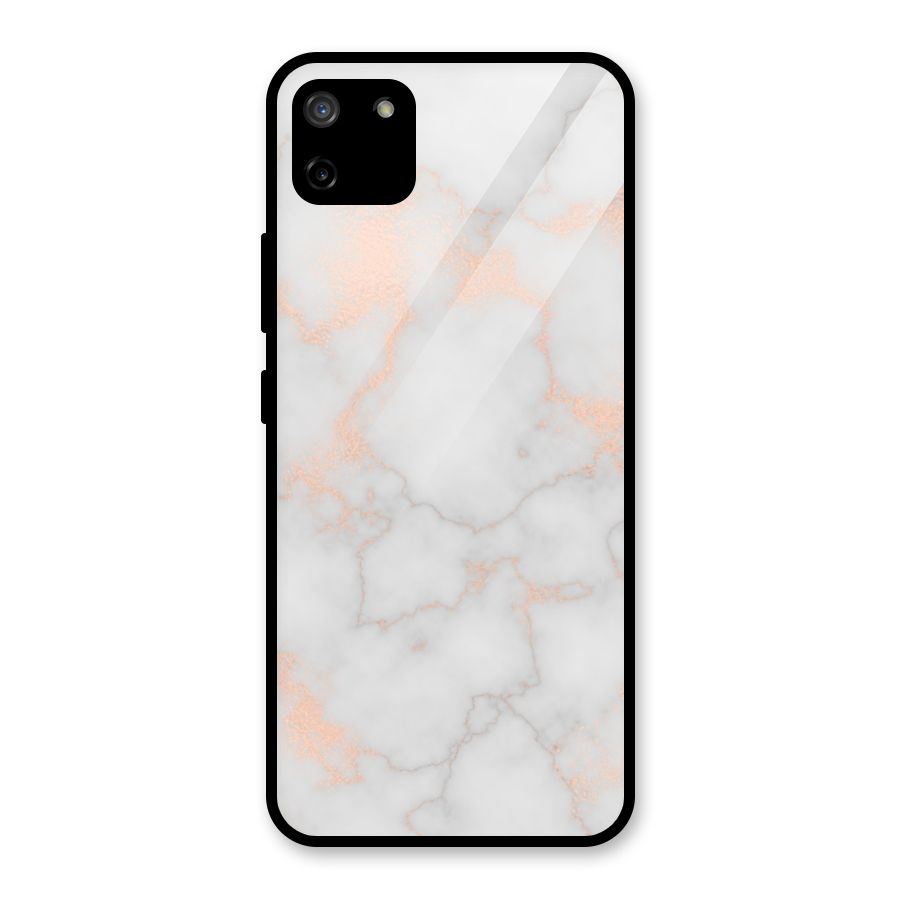 RoseGold Marble Glass Back Case for Realme C11