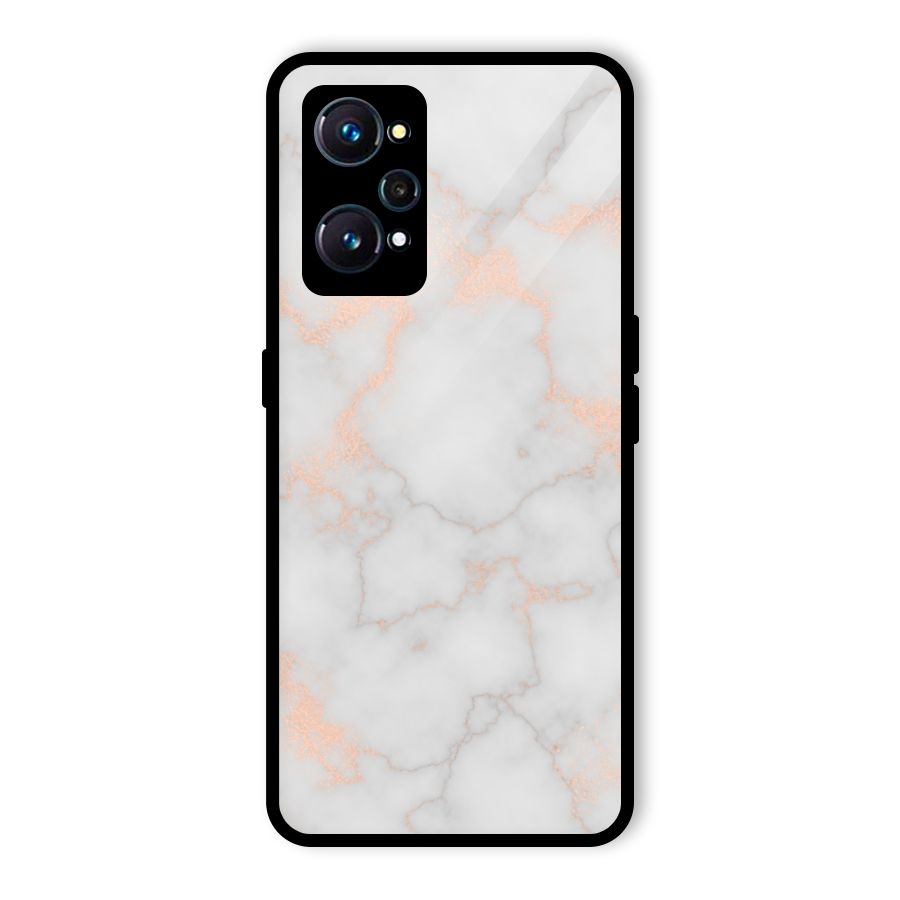 RoseGold Marble Glass Back Case for Realme GT 2