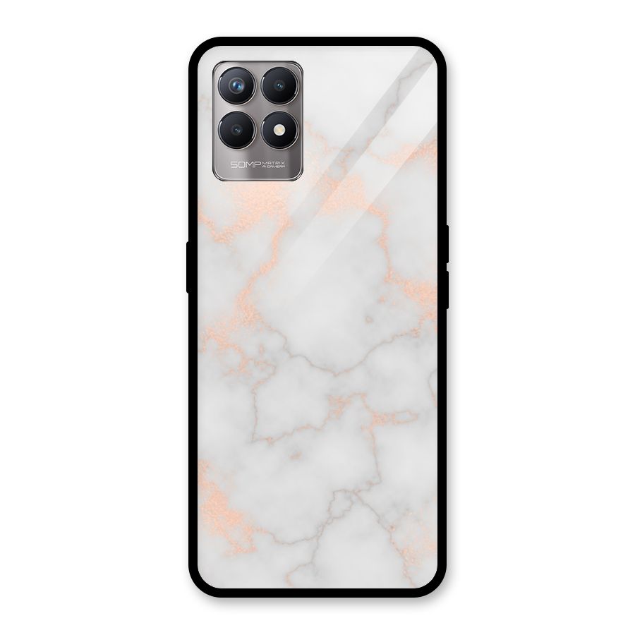 RoseGold Marble Glass Back Case for Realme Narzo 50