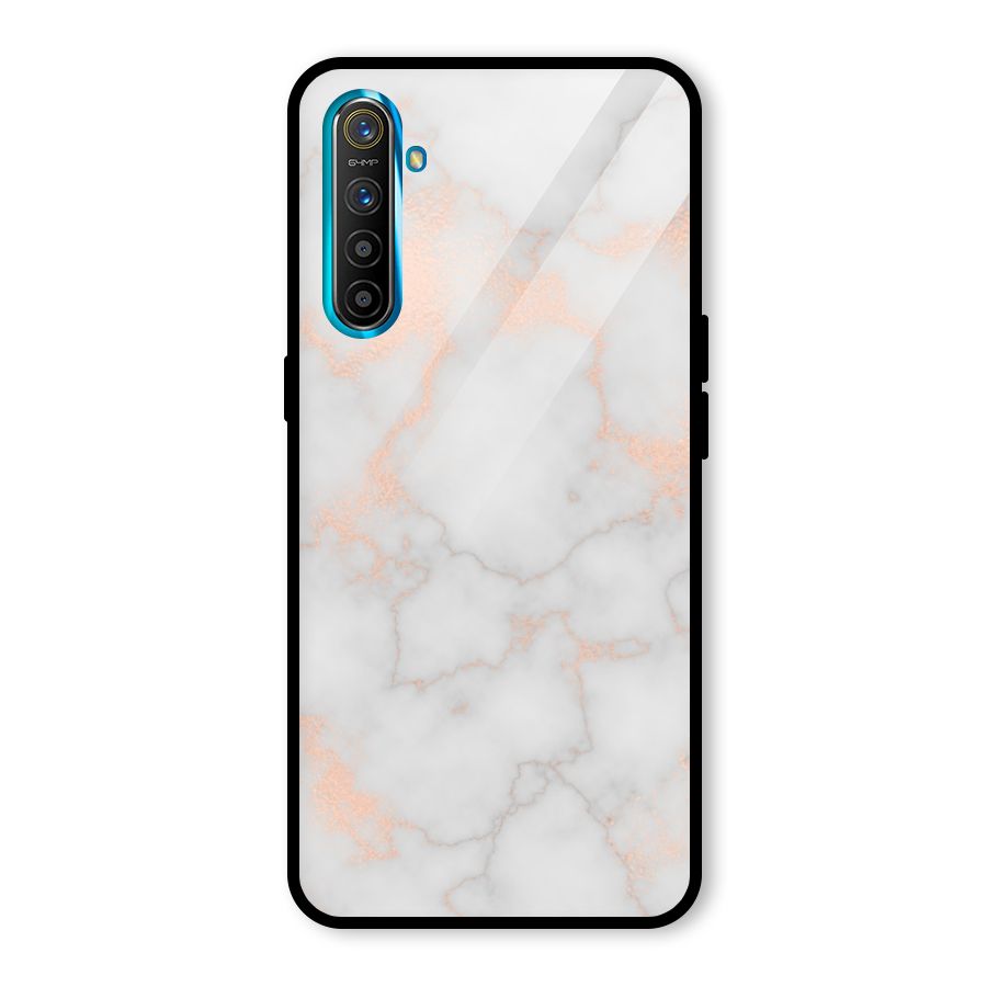 RoseGold Marble Glass Back Case for Realme X2