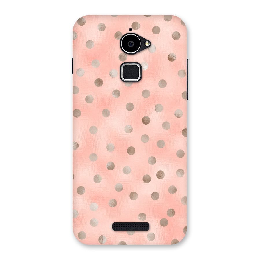 RoseGold Polka Dots Back Case for Coolpad Note 3 Lite