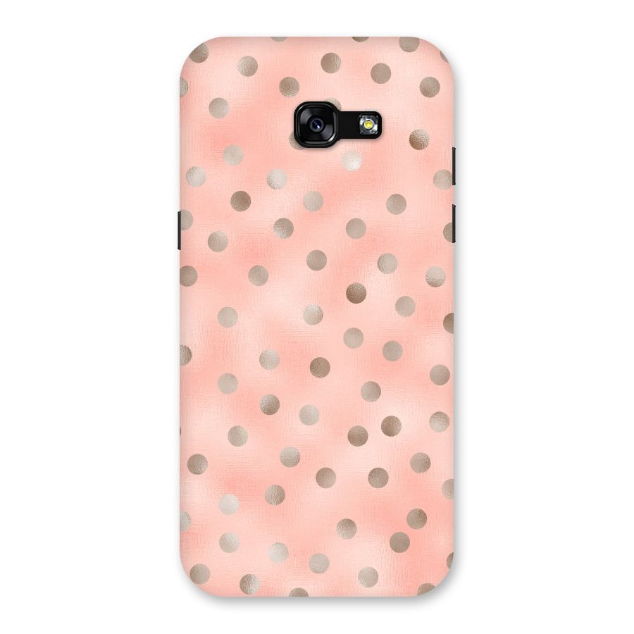 RoseGold Polka Dots Back Case for Galaxy A5 2017