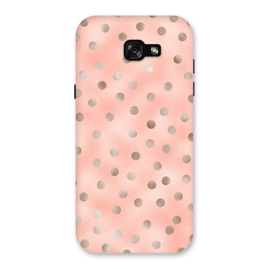 RoseGold Polka Dots Back Case for Galaxy A7 (2017)