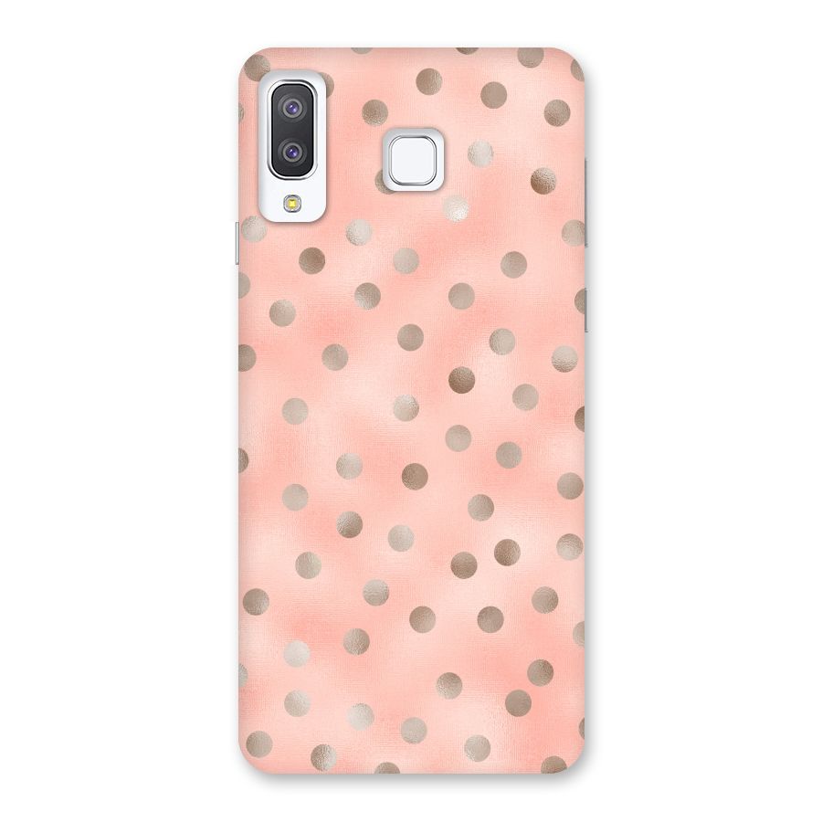 RoseGold Polka Dots Back Case for Galaxy A8 Star