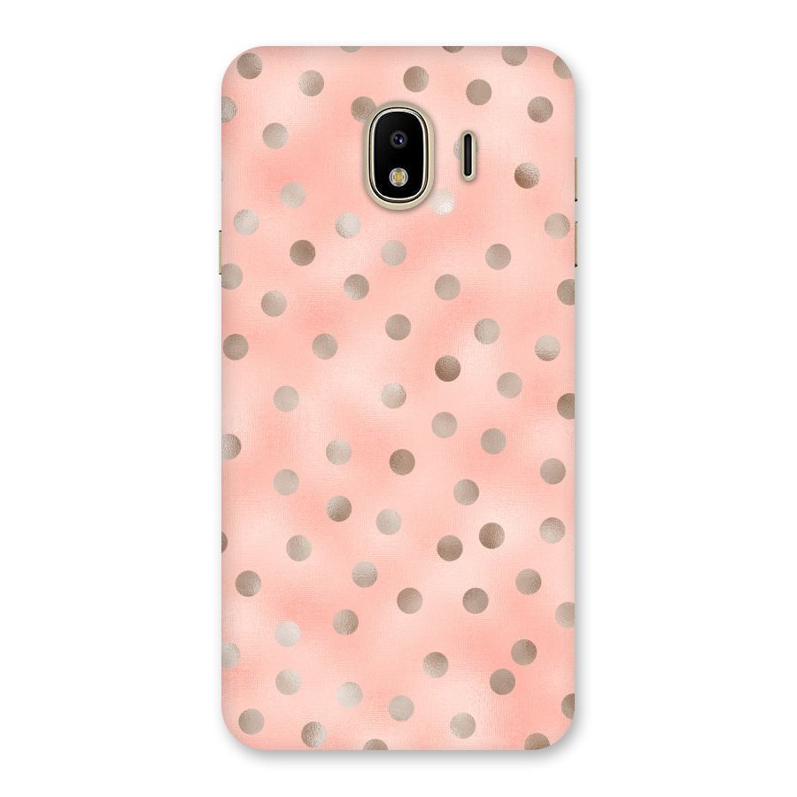 RoseGold Polka Dots Back Case for Galaxy J4