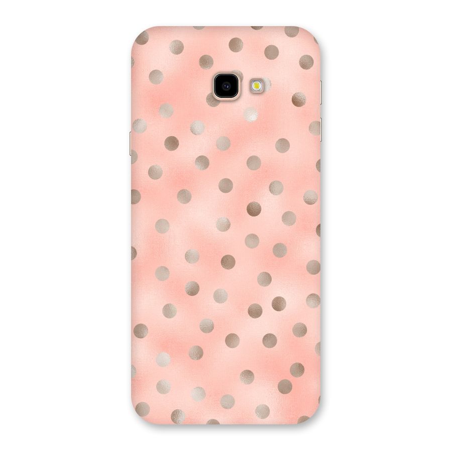 RoseGold Polka Dots Back Case for Galaxy J4 Plus