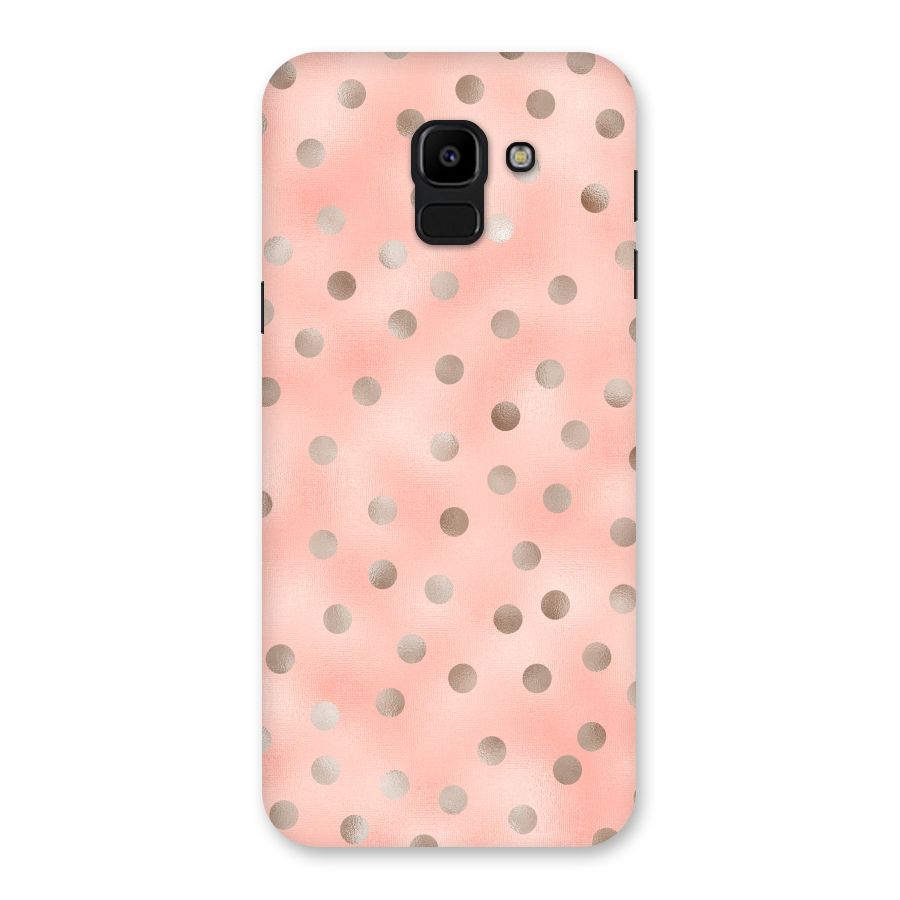 RoseGold Polka Dots Back Case for Galaxy J6