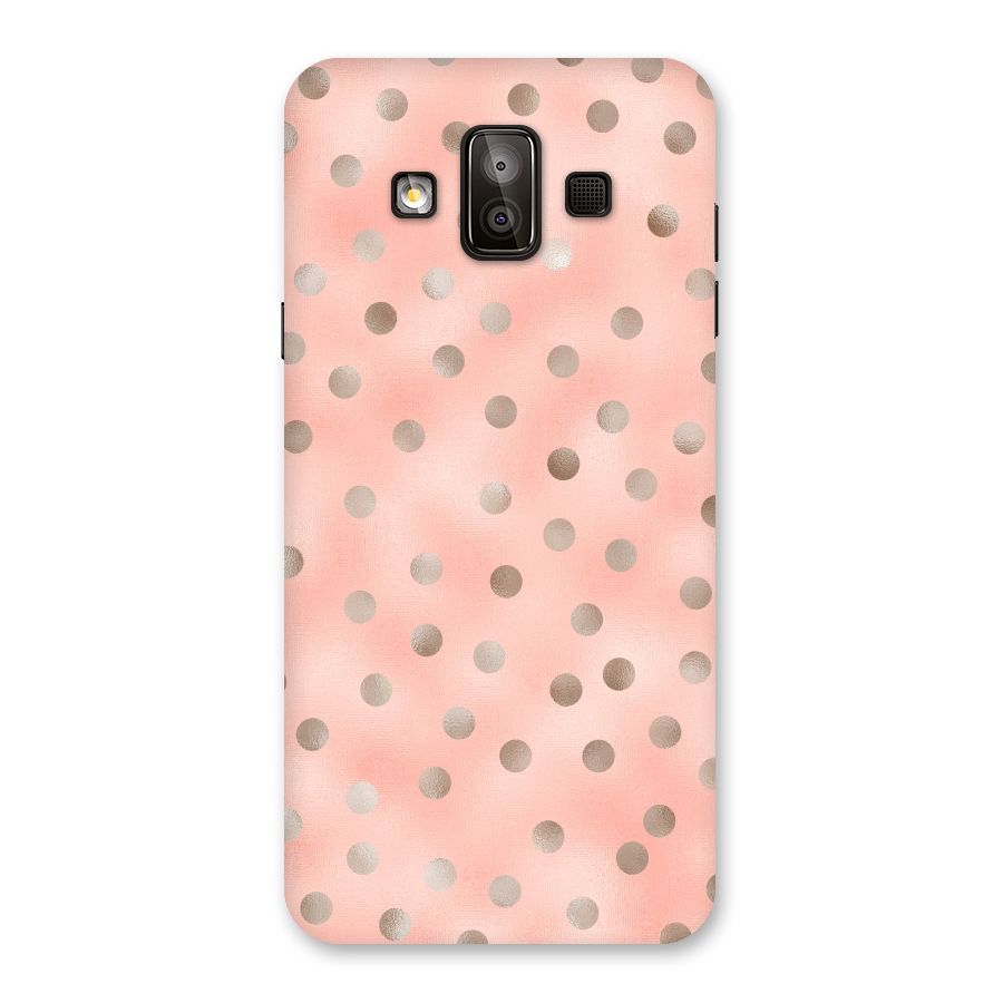 RoseGold Polka Dots Back Case for Galaxy J7 Duo