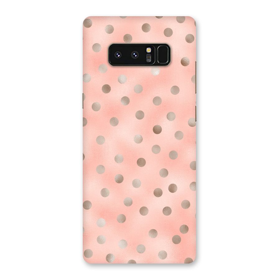 RoseGold Polka Dots Back Case for Galaxy Note 8