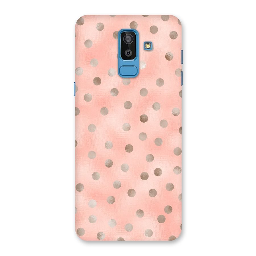 RoseGold Polka Dots Back Case for Galaxy On8 (2018)