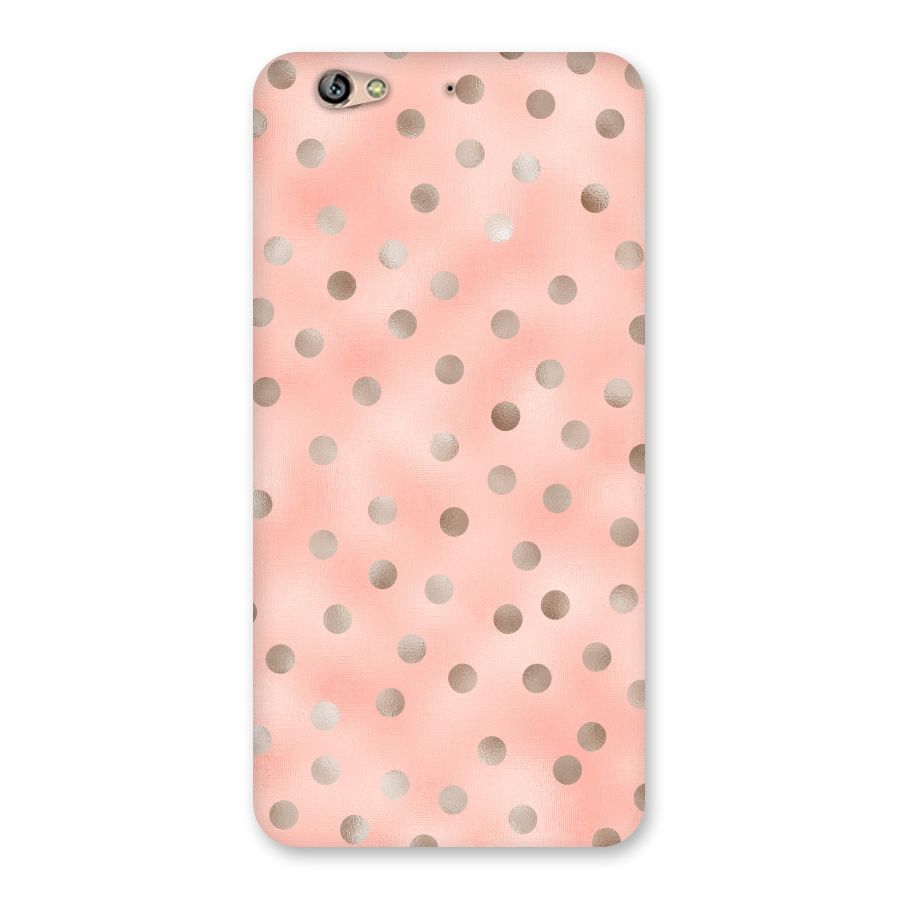 RoseGold Polka Dots Back Case for Gionee S6