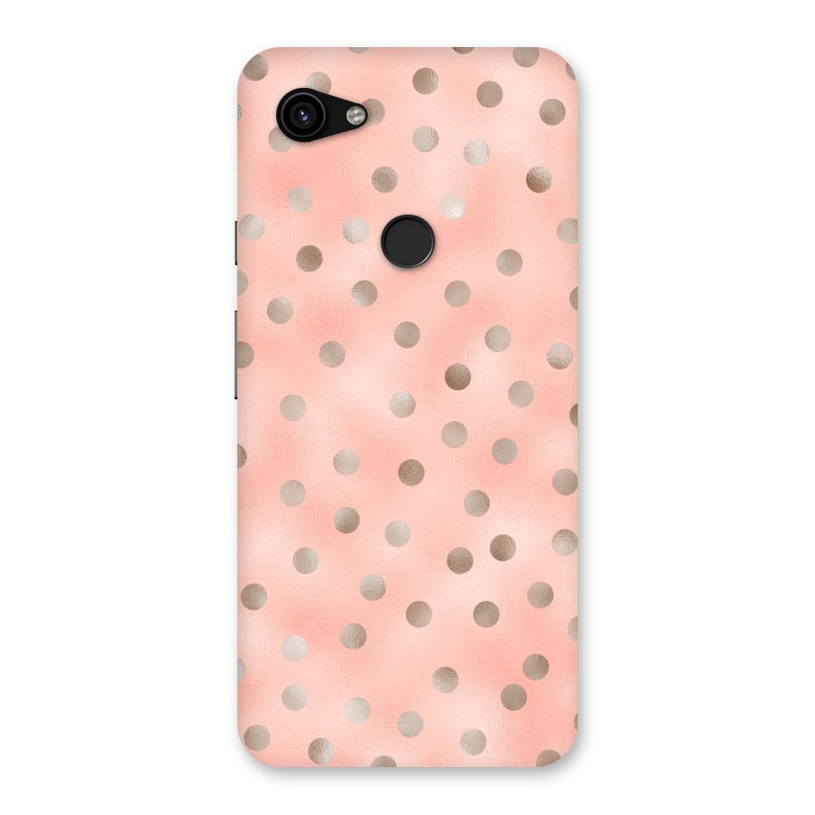 RoseGold Polka Dots Back Case for Google Pixel 3a XL