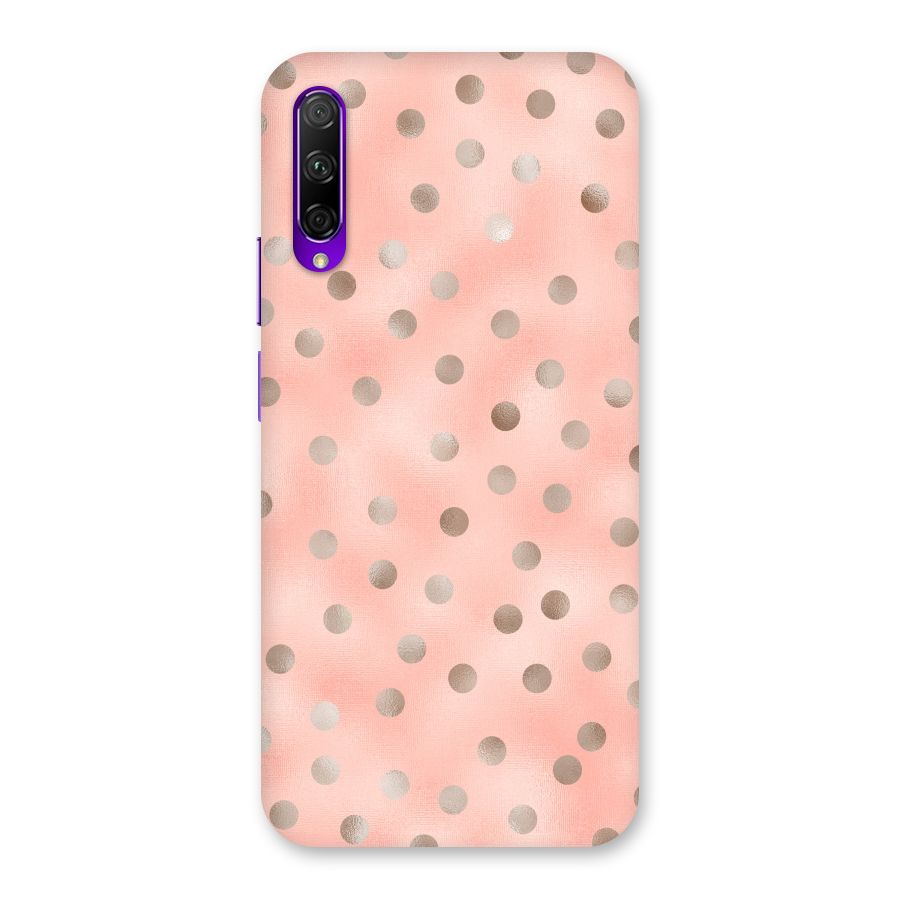 RoseGold Polka Dots Back Case for Honor 9X Pro