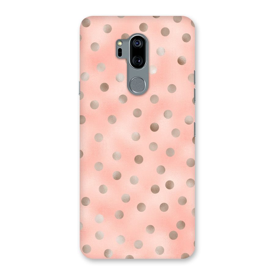 RoseGold Polka Dots Back Case for LG G7