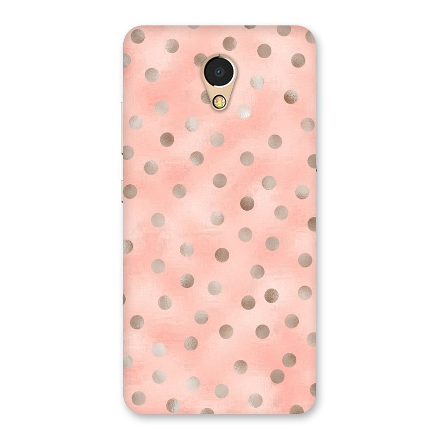 RoseGold Polka Dots Back Case for Lenovo P2