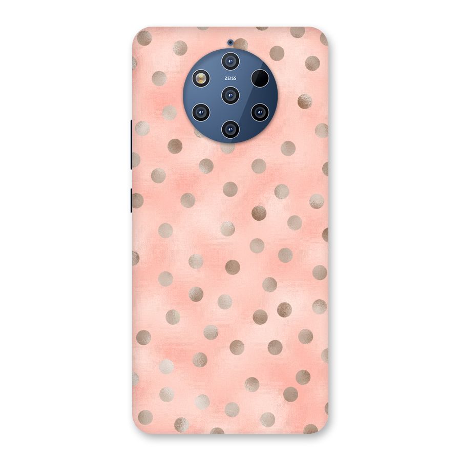RoseGold Polka Dots Back Case for Nokia 9 PureView