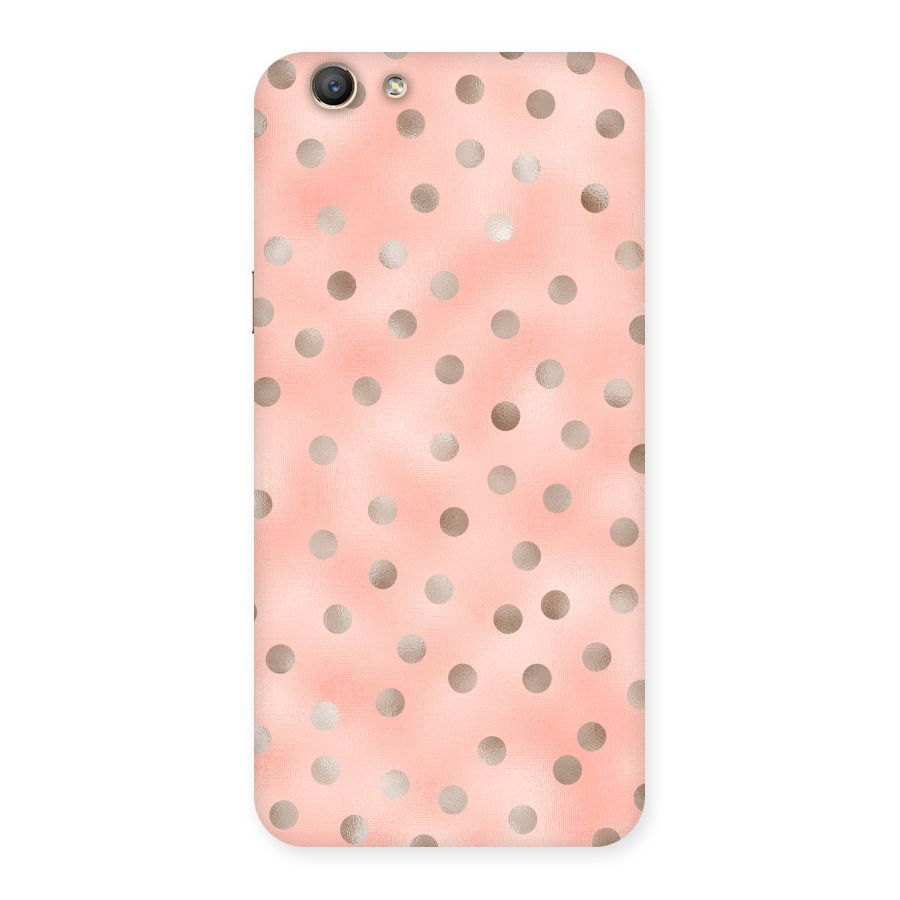 RoseGold Polka Dots Back Case for Oppo A59