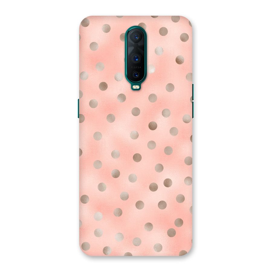 RoseGold Polka Dots Back Case for Oppo R17 Pro