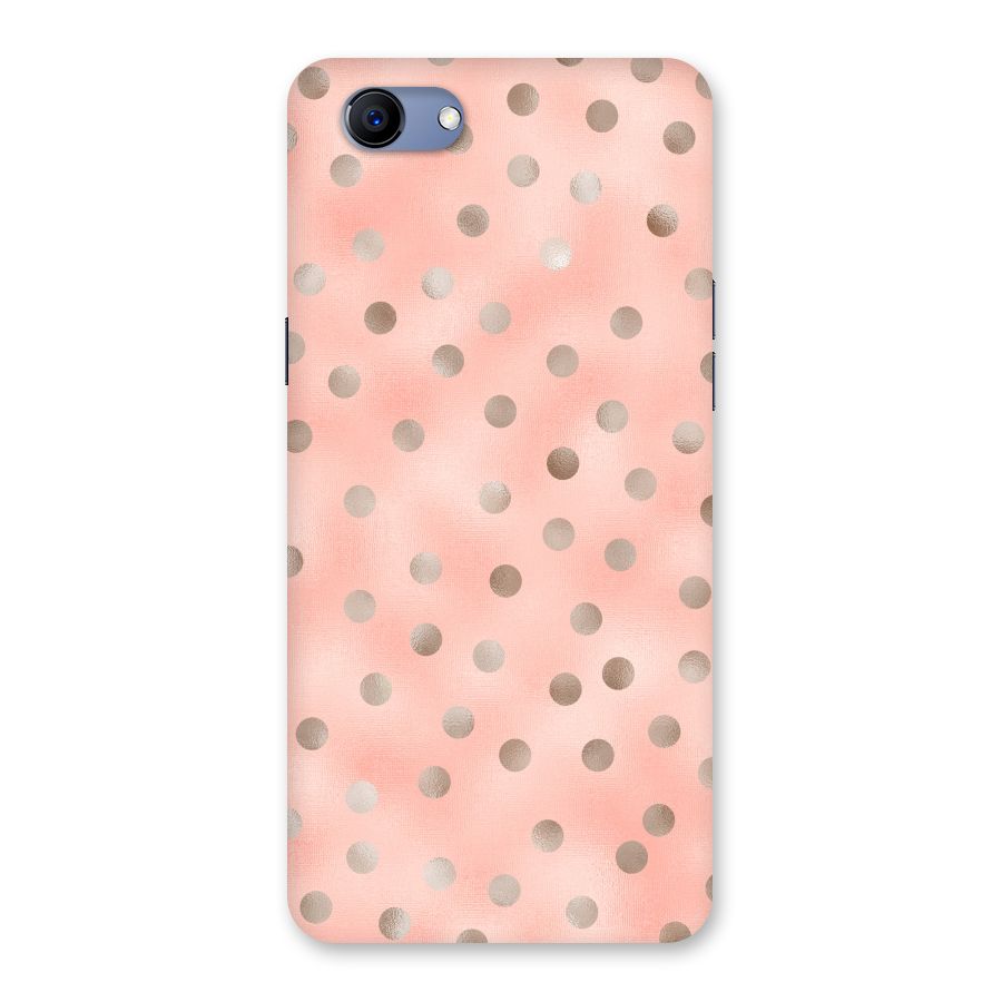 RoseGold Polka Dots Back Case for Oppo Realme 1