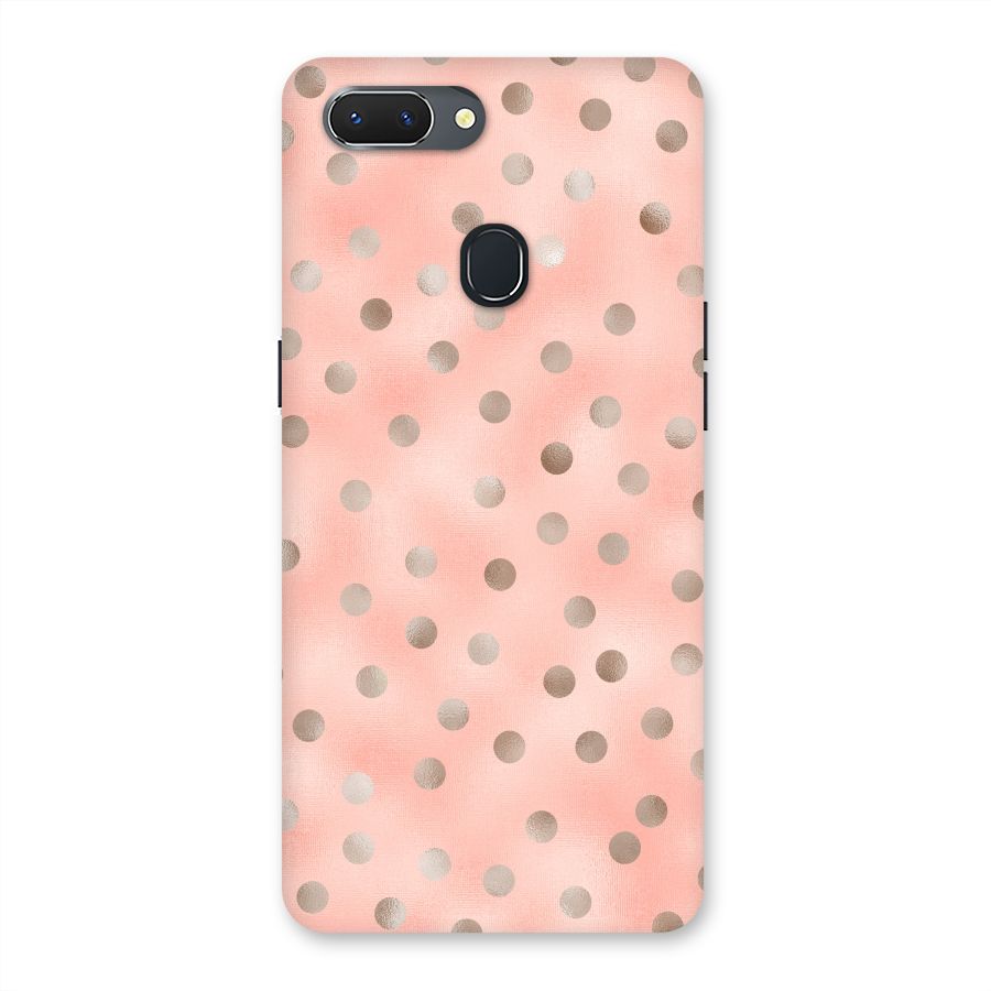 RoseGold Polka Dots Back Case for Oppo Realme 2