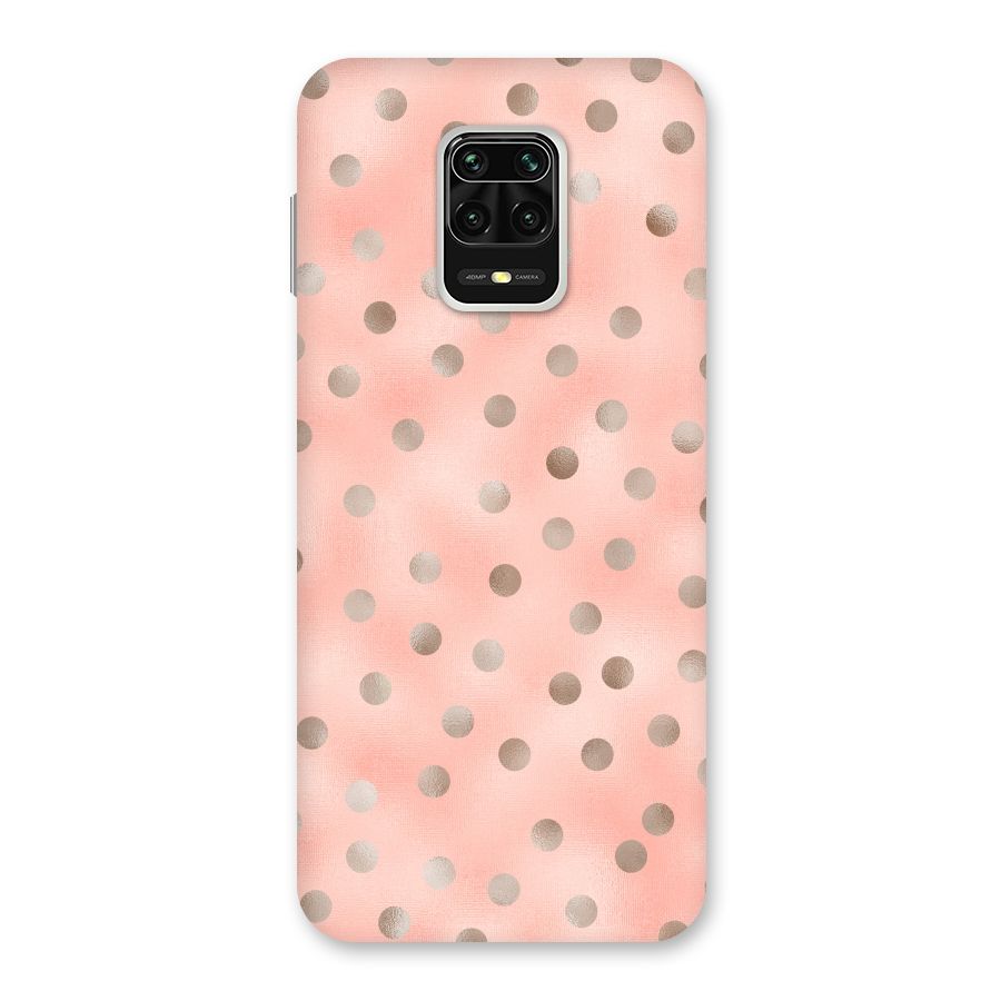 RoseGold Polka Dots Back Case for Poco M2 Pro