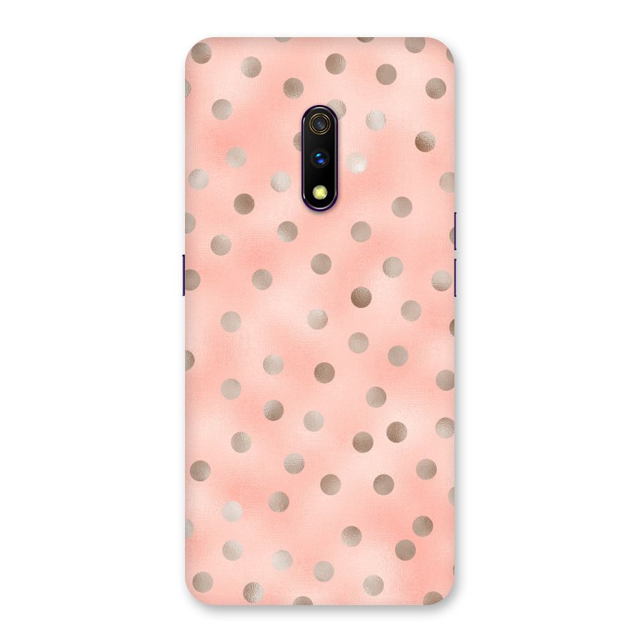 RoseGold Polka Dots Back Case for Realme X