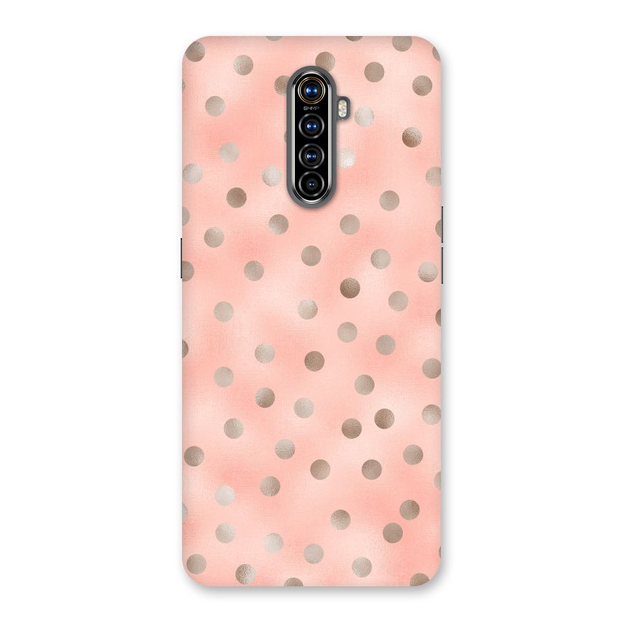 RoseGold Polka Dots Back Case for Realme X2 Pro